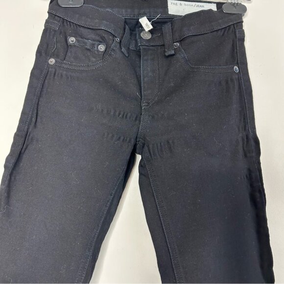 Rag & Bone Legging Skinny Jeans Blackout Denim Mid rise Stretch Size 25 - Picture 15 of 16